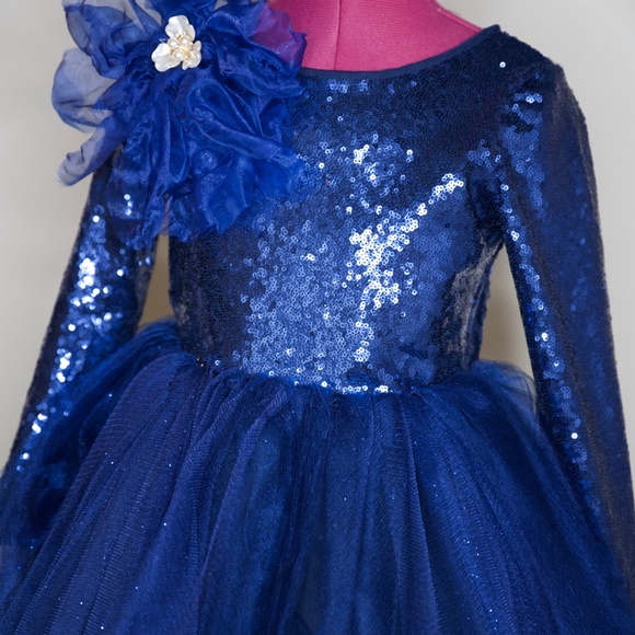 Sparkly Sequin and Tulle Party Dress for Girls - Picture 3 of 7
